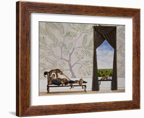 A Leap of Leopards-Rebecca Campbell-Framed Giclee Print