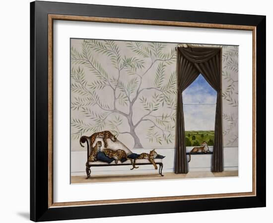 A Leap of Leopards-Rebecca Campbell-Framed Giclee Print