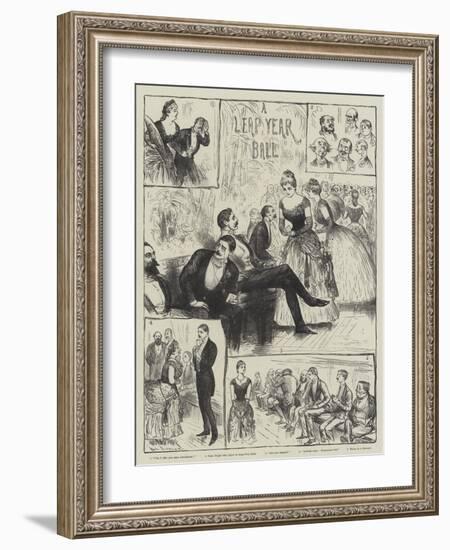 A Leap Year Ball-Henry Stephen Ludlow-Framed Giclee Print