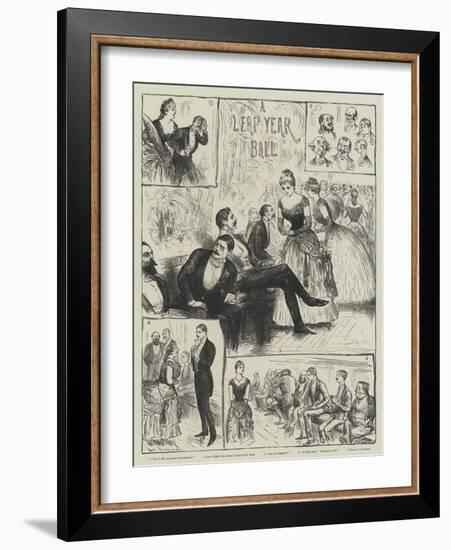 A Leap Year Ball-Henry Stephen Ludlow-Framed Giclee Print