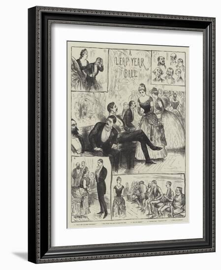 A Leap Year Ball-Henry Stephen Ludlow-Framed Giclee Print