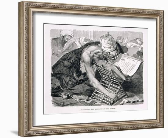 A Learned Man Absorbed in the Koran, 19th century-Karl Wilhelm Gentz-Framed Giclee Print