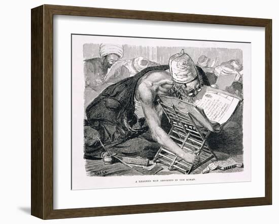 A Learned Man Absorbed in the Koran, 19th century-Karl Wilhelm Gentz-Framed Giclee Print