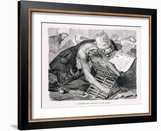 A Learned Man Absorbed in the Koran, 19th century-Karl Wilhelm Gentz-Framed Giclee Print