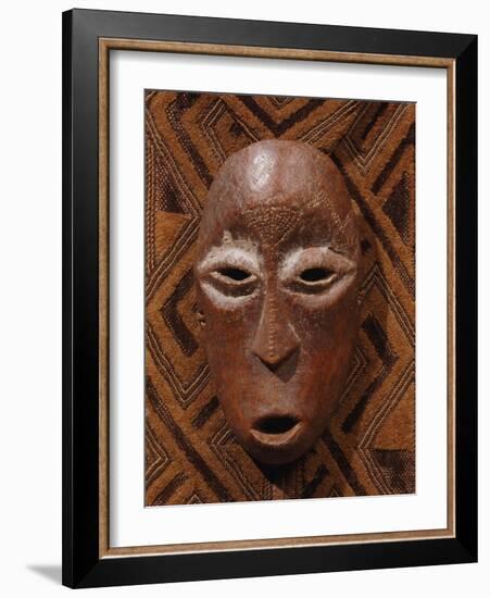 A Lega Bone Mask, Lukunga-null-Framed Giclee Print
