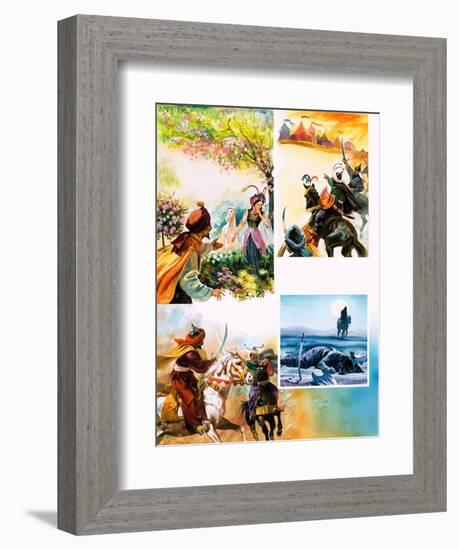 A Legend About War from Persia-Andrew Howat-Framed Giclee Print