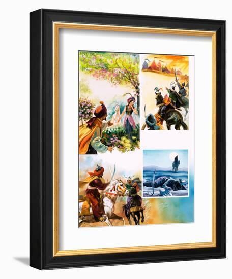 A Legend About War from Persia-Andrew Howat-Framed Giclee Print