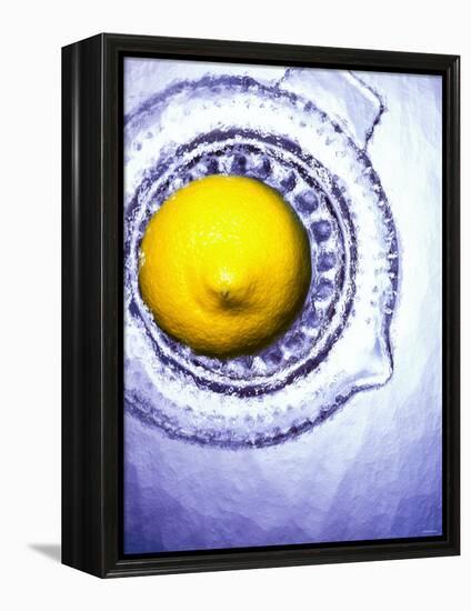 A Lemon Half on a Juicer-Wolfgang Usbeck-Framed Premier Image Canvas