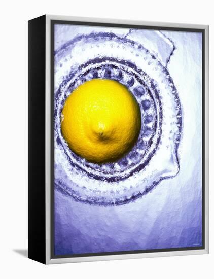 A Lemon Half on a Juicer-Wolfgang Usbeck-Framed Premier Image Canvas