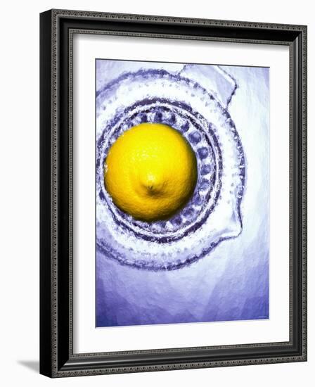 A Lemon Half on a Juicer-Wolfgang Usbeck-Framed Photographic Print