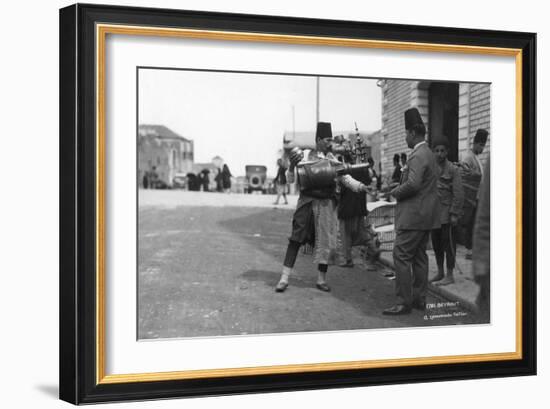 A Lemonade Seller, Beiruit, Lebanon, C1920s-C1930s-null-Framed Giclee Print