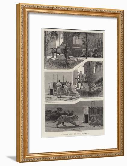 A Leopard Hunt in Upper Burma, I-null-Framed Giclee Print