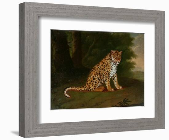 A Leopard in a Landscape-Jacques-Laurent Agasse-Framed Giclee Print