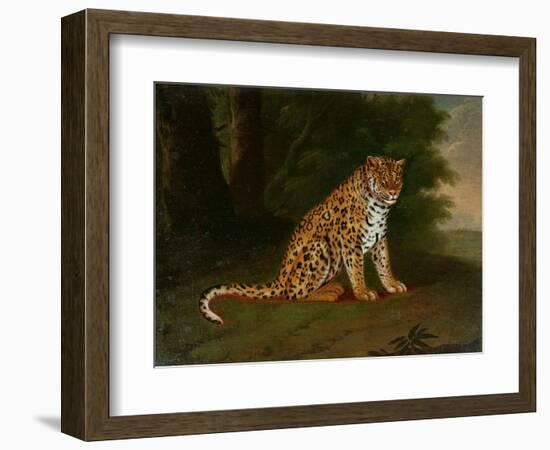 A Leopard in a Landscape-Jacques-Laurent Agasse-Framed Giclee Print