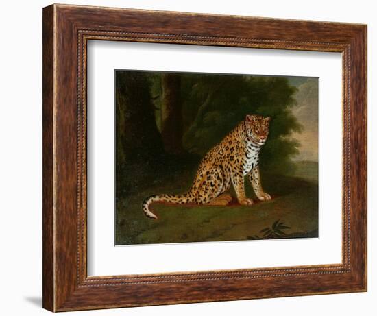 A Leopard in a Landscape-Jacques-Laurent Agasse-Framed Giclee Print