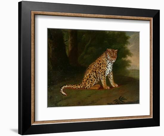 A Leopard in a Landscape-Jacques-Laurent Agasse-Framed Giclee Print