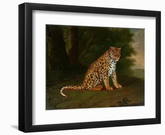 A Leopard in a Landscape-Jacques-Laurent Agasse-Framed Giclee Print