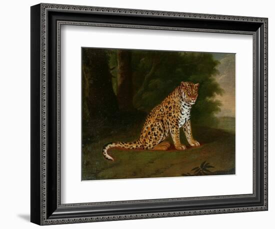 A Leopard in a Landscape-Jacques-Laurent Agasse-Framed Giclee Print