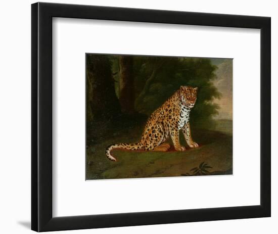 A Leopard in a Landscape-Jacques-Laurent Agasse-Framed Premium Giclee Print