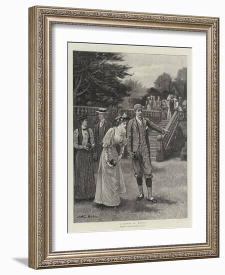 A Lesson in Bowls-Arthur Hopkins-Framed Giclee Print