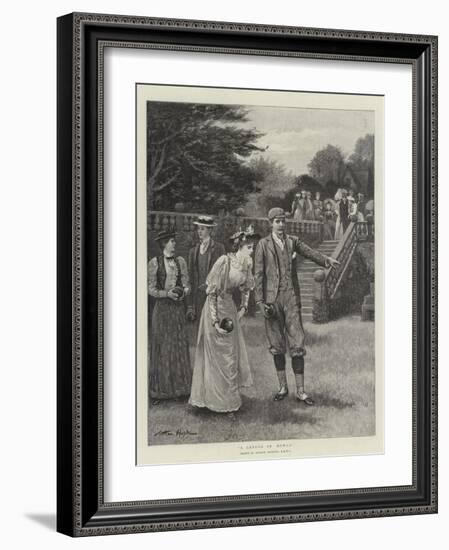 A Lesson in Bowls-Arthur Hopkins-Framed Giclee Print