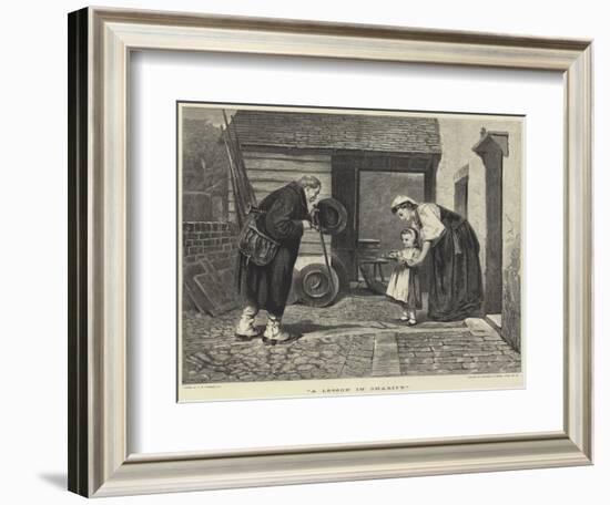 A Lesson in Charity-Philip Hermogenes Calderon-Framed Giclee Print