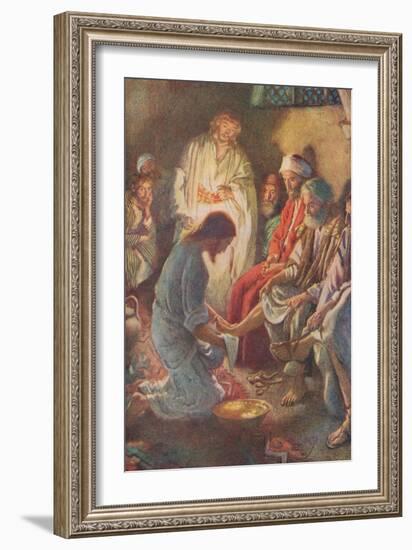 A Lesson in Humility-Harold Copping-Framed Giclee Print