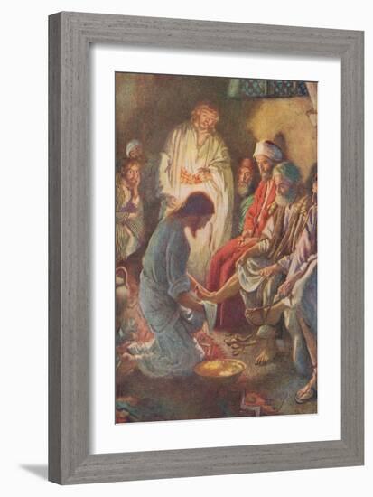 A Lesson in Humility-Harold Copping-Framed Giclee Print