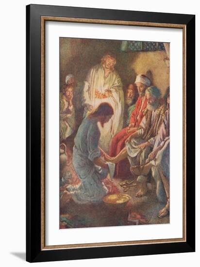 A Lesson in Humility-Harold Copping-Framed Giclee Print