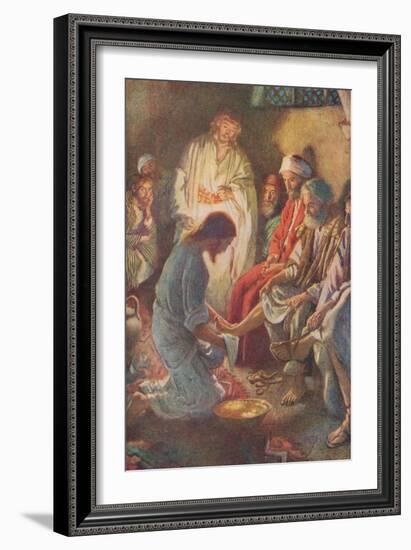 A Lesson in Humility-Harold Copping-Framed Giclee Print