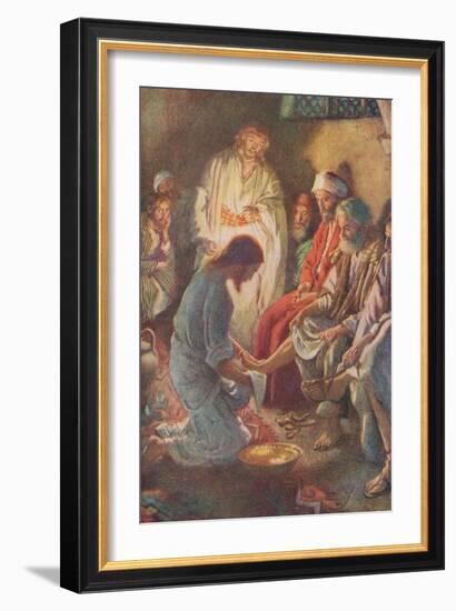 A Lesson in Humility-Harold Copping-Framed Giclee Print