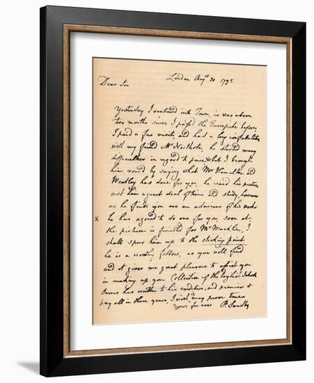 A letter from Paul Sandby, 1795 (1904)-Paul Sandby-Framed Giclee Print