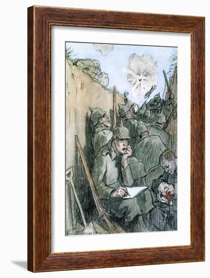 'A Letter from the German Trenches', 1916-Louis Raemaekers-Framed Giclee Print