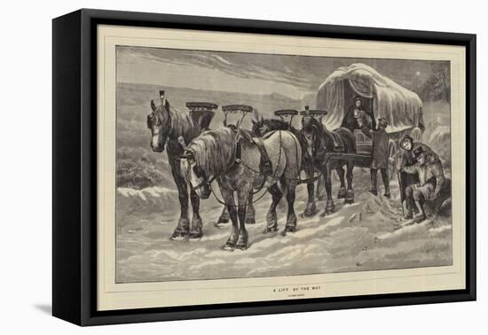 A Lift by the Way-Basil Bradley-Framed Premier Image Canvas