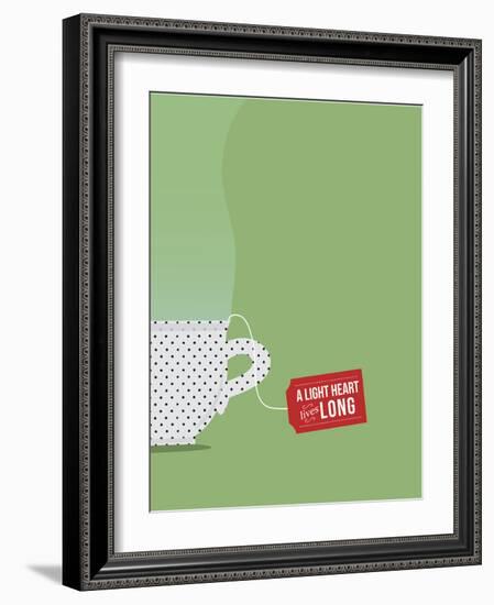 A Light Heart Lives Long-null-Framed Premium Giclee Print