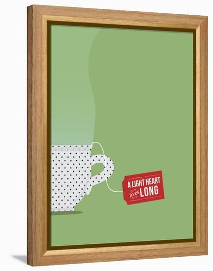 A Light Heart Lives Long-null-Framed Stretched Canvas