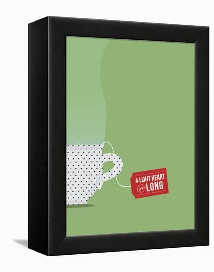 A Light Heart Lives Long-null-Framed Stretched Canvas