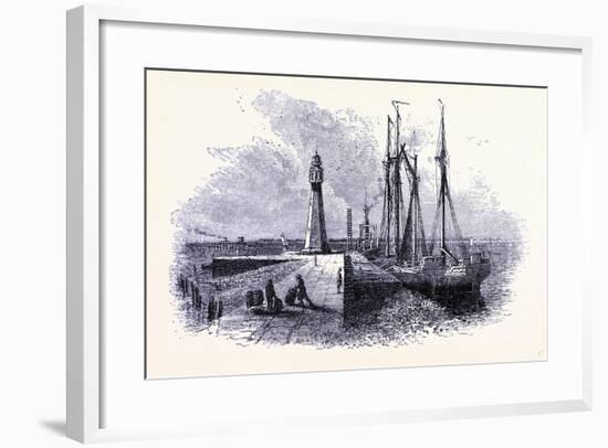 A Lighthouse at Buffalo United States of America-null-Framed Giclee Print