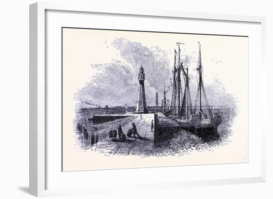 A Lighthouse at Buffalo United States of America-null-Framed Giclee Print