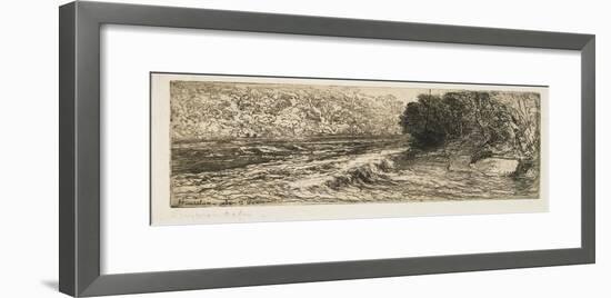 A Likely Place for a Salmon, 1889-Sir Francis Seymour Haden-Framed Giclee Print