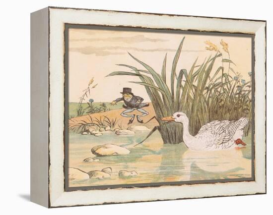 A Lily White Duck Gobbled Him Up-Randolph Caldecott-Framed Premier Image Canvas