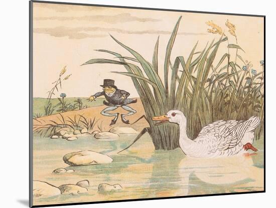 A Lily White Duck Gobbled Him Up-Randolph Caldecott-Mounted Giclee Print