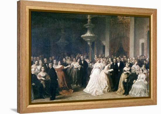 A Lincoln Reception at the White House, 1863-Francis Bicknell Carpenter-Framed Premier Image Canvas