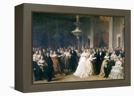 A Lincoln Reception at the White House, 1863-Francis Bicknell Carpenter-Framed Premier Image Canvas