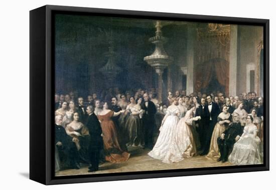 A Lincoln Reception at the White House, 1863-Francis Bicknell Carpenter-Framed Premier Image Canvas