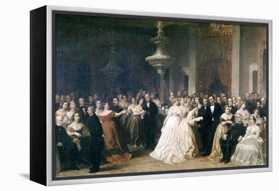 A Lincoln Reception at the White House, 1863-Francis Bicknell Carpenter-Framed Premier Image Canvas