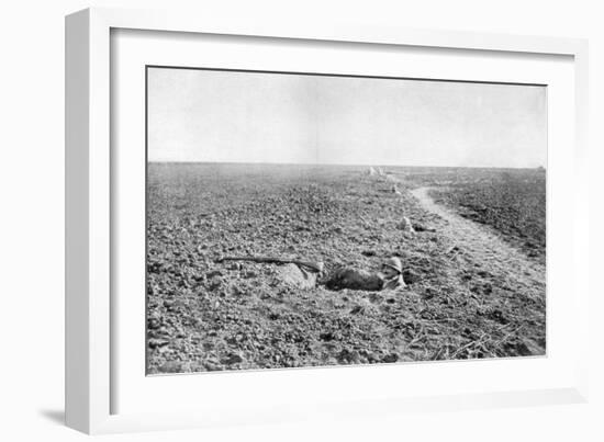 A Line of French Infantry Foxholes, 1918-null-Framed Giclee Print