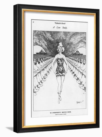 A Line Study in Everyone's Sketch Book by Howard Elcock-Howard K. Elcock-Framed Art Print