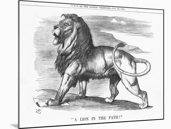 A Lion in the Path!, 1882-Joseph Swain-Mounted Giclee Print