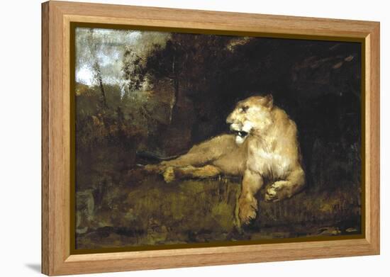 A Lioness, C1867-1910-John Macallan Swan-Framed Premier Image Canvas